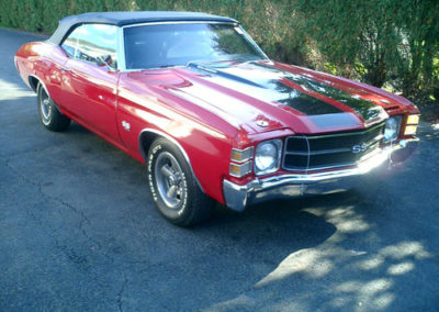 1971 Red Chevelle SS 454 Convertible