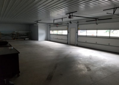 Empty space in the new garage